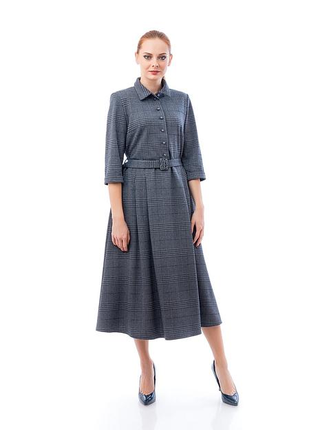 Платье женское Клетка, 606А на заказ, опт фото 1
