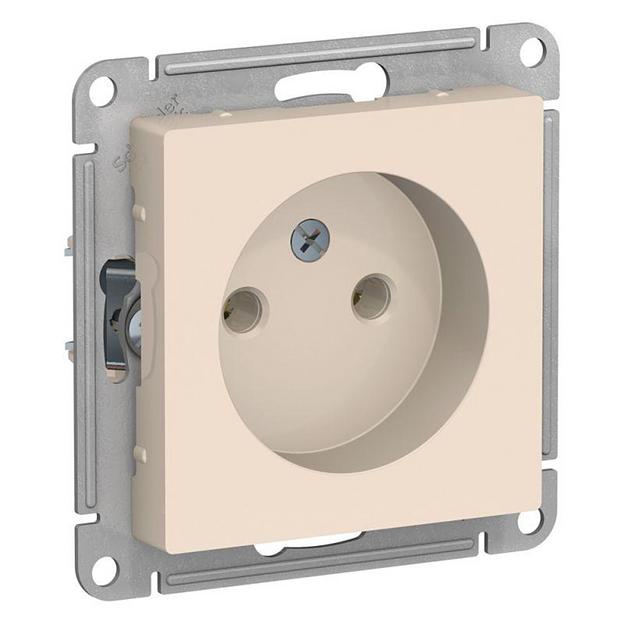 Systeme electric ATN000241 ATLASDESIGN РОЗЕТКА без заземления, 16А, механизм, БЕЖЕВЫЙ фото 1