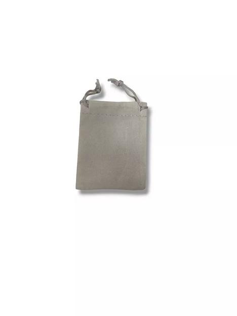 Мешочки бархатные серые 7х9 см, 50 шт ОПТ фото 1