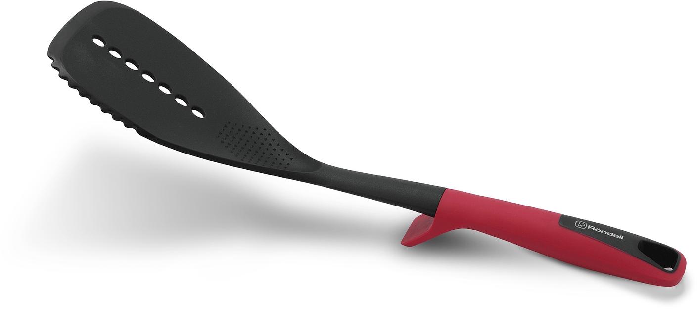 Лопатка для вторых блюд Rondell Craft RD-1871 черный/красный упак.:картонная подложка фото 3