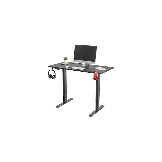 Стол компьютерный Cactus CS-ED-BBK, с регулировкой высоты, МДФ, черный фото 1