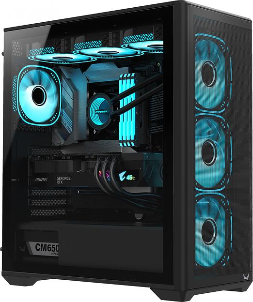 Корпус Formula Air Power G5 Plus черный без БП ATX 1x120mm 2xUSB2.0 1xUSB3.1 audio bott PSU фото 2