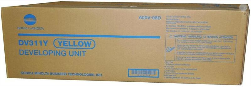 Картридж девелопер желтый оригинальный к принтерам Konica Minolta DV-311Y Developer Y (A0XV08D) фото 1