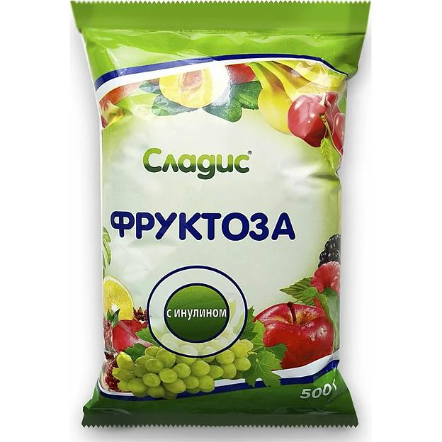 Фруктоза кристаллическая с инулином «Сладис» 500 г ОПТ фото 1