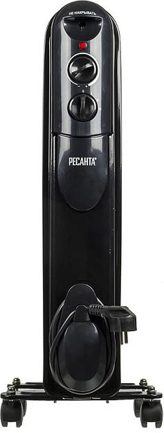 Радиатор масляный Ресанта ОМПТ-7НЧ 1500Вт черный фото 2