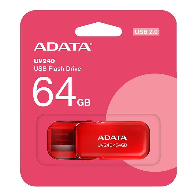 Флэш-накопитель 64GB AUV240-64G-RRD RED ADATA фото 3