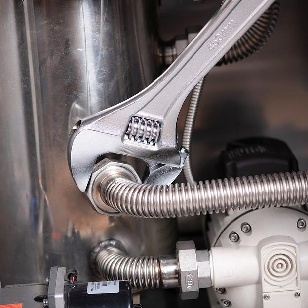 Ключи Deli Разводной ключ Deli DL018A 450мм, диапазон регулировки 0-55мм, инструментальная сталь, хромированная отделка фото 7