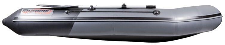 Лодка Таймень NX 2850 киль, слань , 2850*1320*360 мм., цвет: графит-черный фото 5