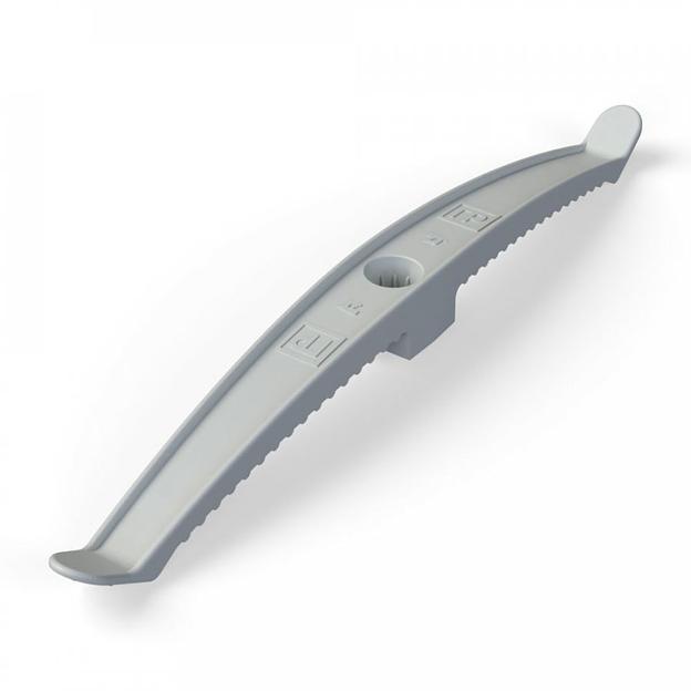 Держатель кабеля двусторонний для прямого монтажа (уп.20шт) сер. Промрукав PR13.0382 фото 1