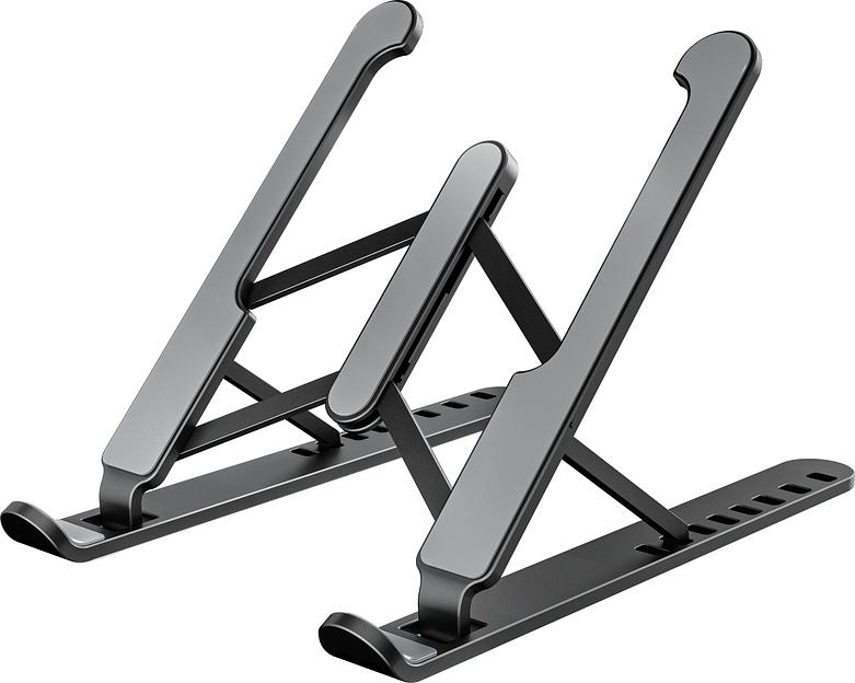 Подставка для ноутбука Buro BU-LS100 260x20x60мм 220г пластик ABS черный фото 1