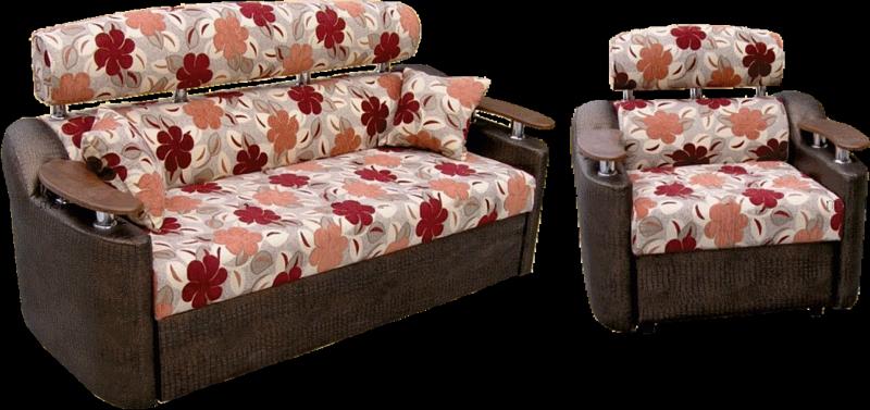 Диван-кровать «Элегант 14» МДФ, кресло фото 1