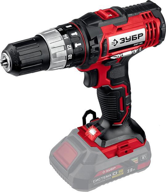 Дрель-шуруповерт Зубр ДШУ-185 аккум. патрон:быстрозажимной фото 1