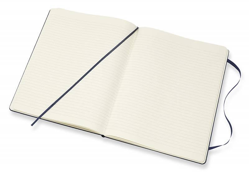 Блокнот Moleskine CLASSIC QP090B20 XLarge 190х250мм 192стр. линейка твердая обложка синий фото 4