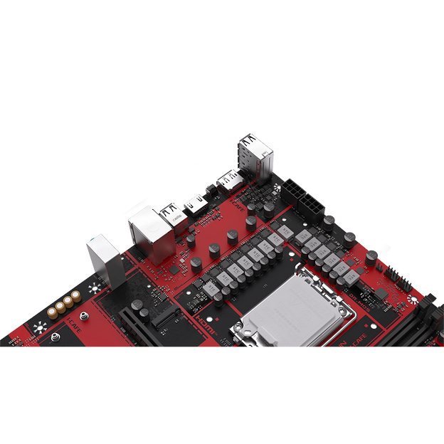 Материнская плата Maxsun MS-B760M I-CAFE B760, LGA1700, 2*DDR5, 1*PCIEx16, 1*PCIEx4, 3*M.2, 4*USB3.2Gen1, 8*USB2.0, 2*SATA3.0, 2.5G, DP, HDMI, M-ATX, RTL фото 5
