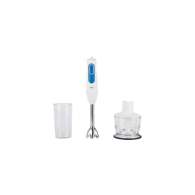 Блендер Braun MQ3035 SAUCE, погружной, белый/синий фото 1