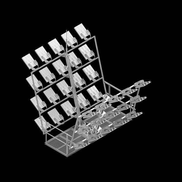 Высокомачтовая опора с наклонной кассетой по типу ВС-30 фото 1