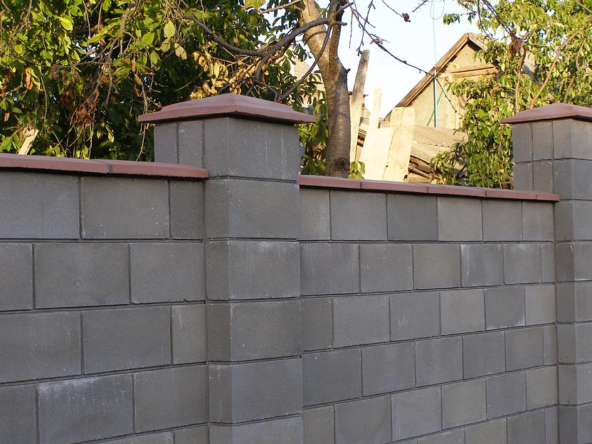 Бетонный козырек четырехскатный для заборов 490х490х65 мм ОПТ фото 5