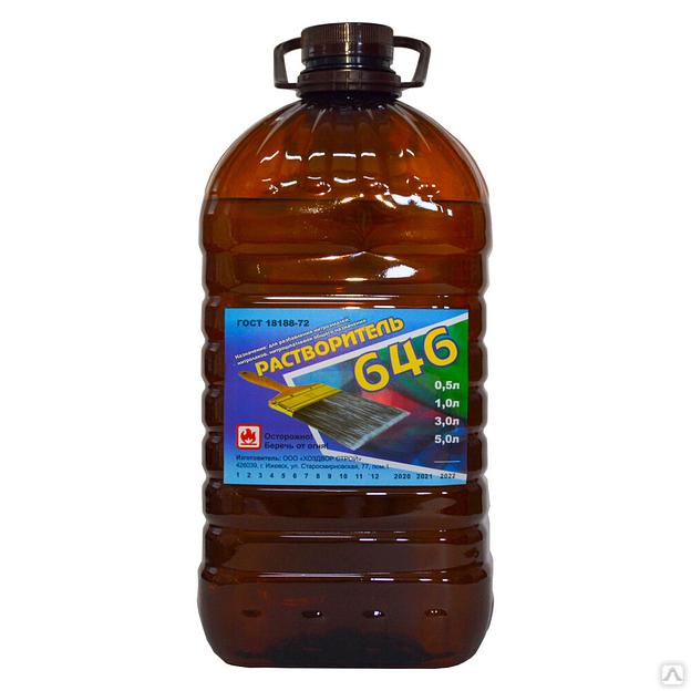 Растворитель Р-646 5л ПЭТ фото 1