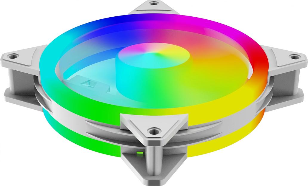 Вентилятор для корпуса Bloody BD-CF120ARGB4 ARGB 120х120x25 белый 4-pin 26дБ (BD-CF120ARGB4-WH) Ret фото 5