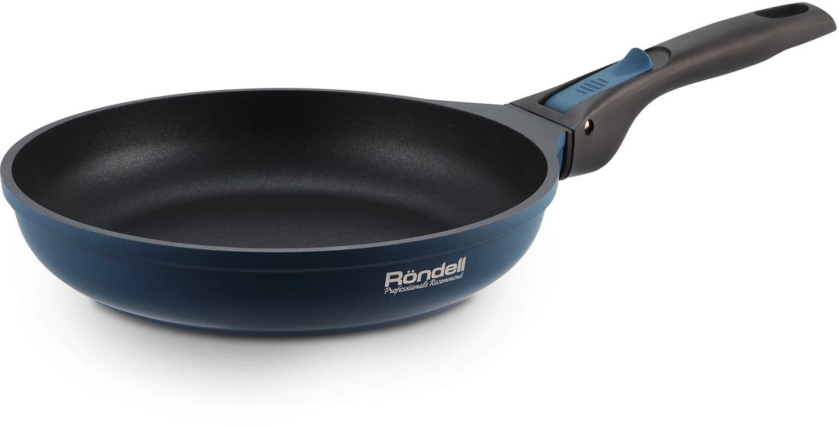 Сковорода Rondell Del mar RDA-1849 круглая 28см покрытие: Xylan Plus ручка съемная (без крышки) синий фото 1