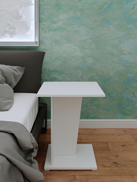 Столик журнальный Wood&Stone «Астион» белый 41.5×41.5×60 см фото 6