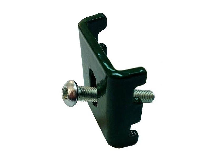 Скоба крепления 3D забора 35×40 мм, саморез 5,5×32 мм ОПТ фото 1