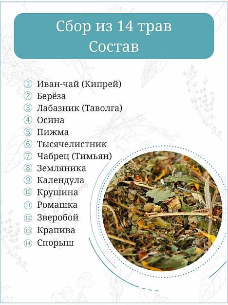 Травяной сбор Otvarchik pei «Противопаразитный» 50 г ОПТ фото 3