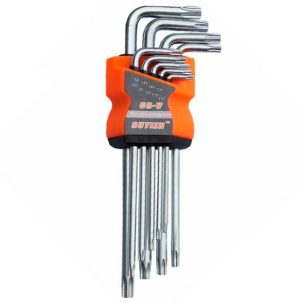 Набор Г-Образных Ключей TORX С Отверстием Sansheng T10-T50 9 Шт Ss-9pc-Torx фото 1