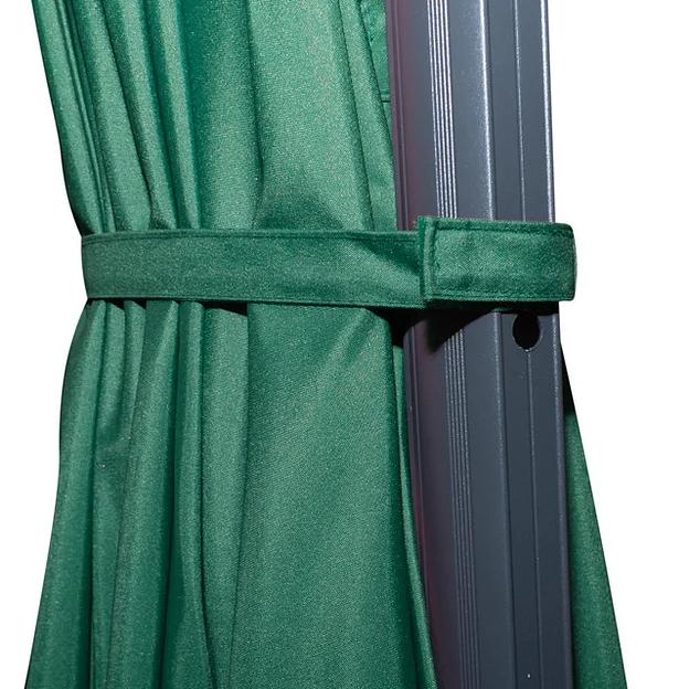 Зонт Pro-Komfort для летних кафе с подсветкой темно-зеленый ОПТ фото 6