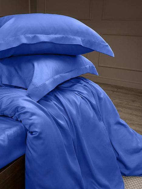 Комплект постельного белья из сатина люкс «Голубое», Опт фото 4