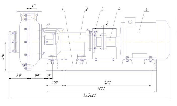 Грунтовый центробежный насос 2ГрТ(К) 160/32 фото 1