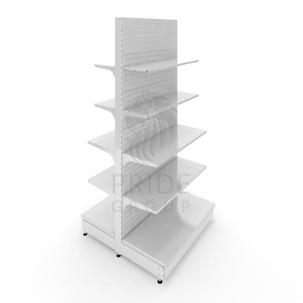 Стеллаж островной торговый 1250x1080x2250 5 полок фото 1