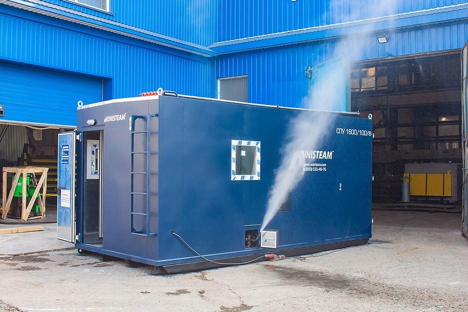 Промышленный парогенератор стационарный 1600/100 серии «Unisteam-S» на дизельном топливе фото 1