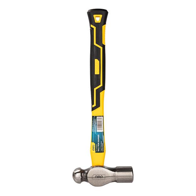 Ударно-рычажный инструмент Deli Рихтовочный молоток Deli DL443024 680 гр Фиберглассовая рукоять. фото 1