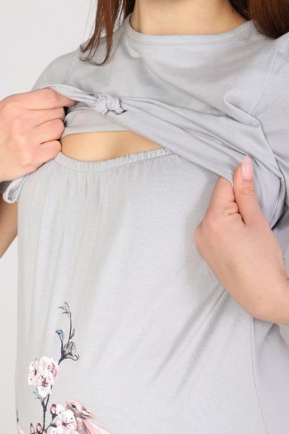 Комплект Style Magro для беременных и кормящих мам «Ангелочек», серый, опт фото 4