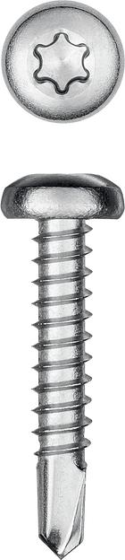 KRAFTOOL DS-P, 25 х 3.5 мм, А2, сверло, полукруглая головка, ТХ15, 600 шт, саморез нержавеющий (300931-35-025) фото 1
