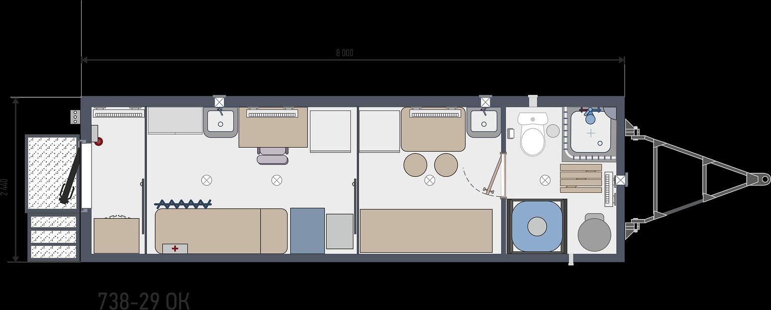 Вагон-дом медицинский пункт фото 6