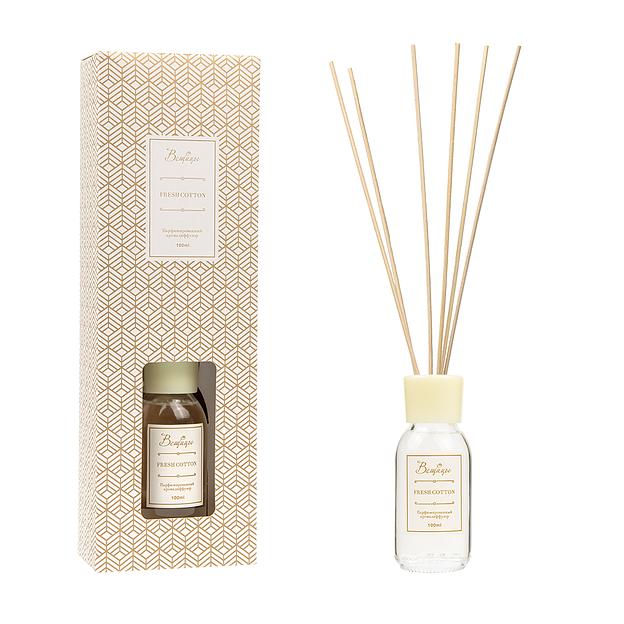 Парфюмированный аромадиффузор FRESH COTTON, 100 мл., Д100 Ш53 В310 фото 1