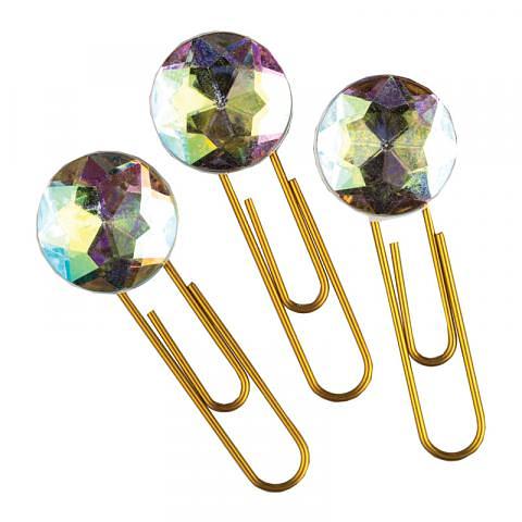 Скрепки 50мм со стразами, 6шт, в пласт. упаковке, Centrum фото 1