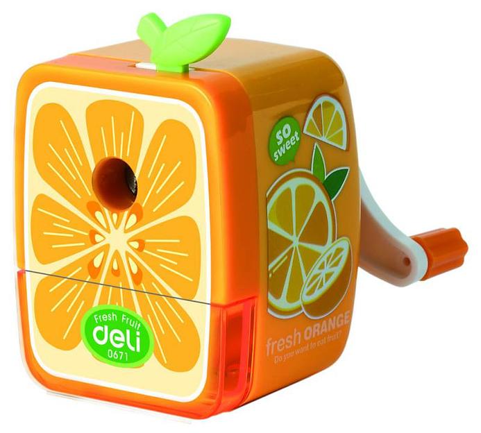 Точилка для карандашей механическая Deli E0671 Blooming 1 отверстие пластик ассорти фото 4