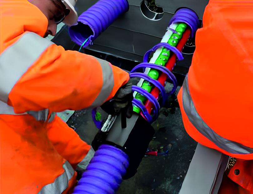 Высокопрочная кабельная труба спиральная многоканальная - ВКТС 5x28 фото 1