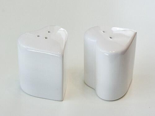 Набор для специй 2 пр. сердце, фарфор /1/96/ фото 1