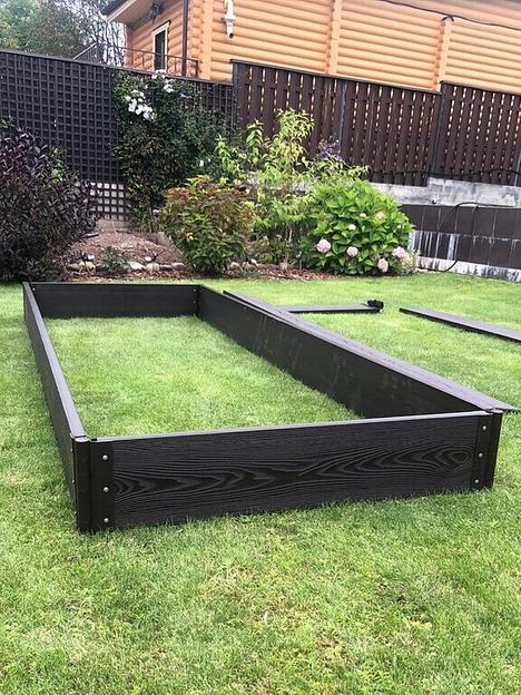 Ограждения из ДПК Вечные Грядки, высота 22,5 см, ширина 1 м, длина 6 м фото 3