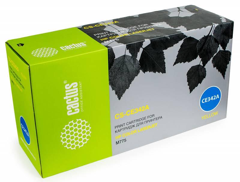Картридж лазерный Cactus CS-CE342A CE342A желтый (16000стр.) для HP CLJ M775 фото 1