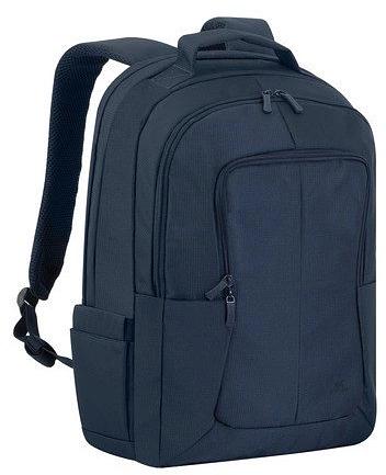 Рюкзак для ноутбука 17.3" Riva 8460 темно-синий полиэстер женский дизайн фото 1