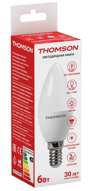 THOMSON LED CANDLE 6W 500Lm E14 4000K TH-B2014 фото 1