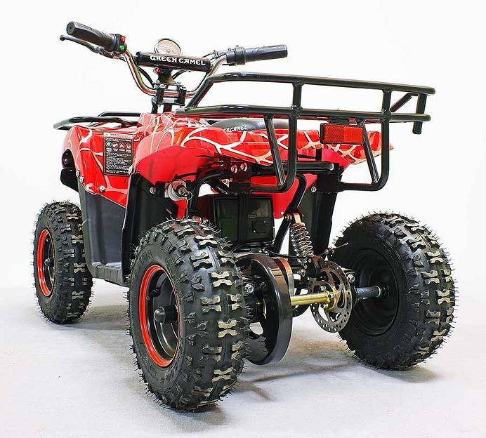 Квадроцикл GreenCamel Гоби K40 (36V 800W R6 Цепь) быстросъём, красный паук фото 5