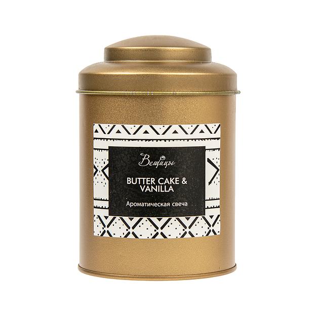 Ароматическая свеча BUTTER CAKE & VANILLA, Д75 Ш75 В110 фото 1