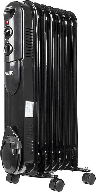 Радиатор масляный Ресанта ОМПТ-7НЧ 1500Вт черный фото 1