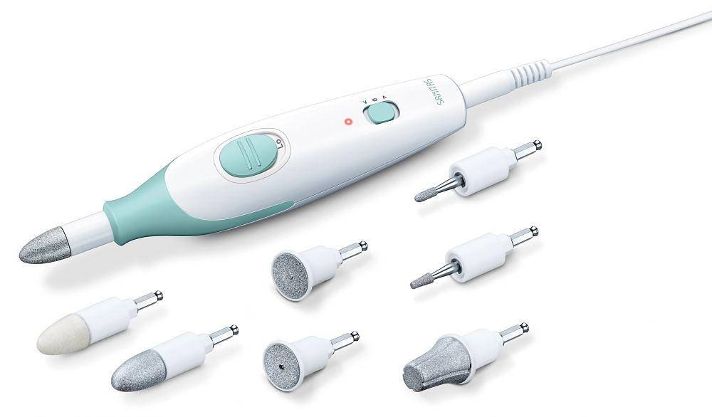 Маникюрно-педикюрный набор Sanitas SMA36 насадок в компл.:7шт белый фото 1